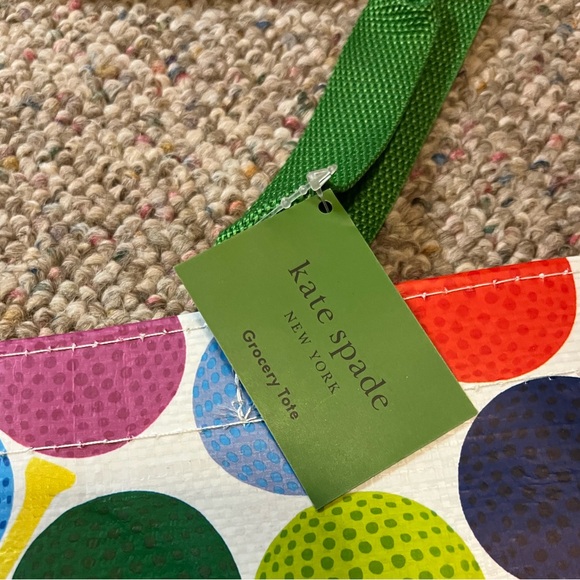 🆕 Kate Spade GOLF BALLS Grocery  Tote - Picture 9 of 11